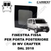 FINESTRA FISSA IN VETRO CARBEST PER PORTA POSTERIORE VW CRAFTER DAL 2018. VEDI MODELLO