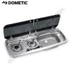 MONOBLOCCO DOMETIC HSG 2370 R 2 FUOCHI E LAVELLO DX CON DUE COPERCHI IN VETRO 900x370 MM.