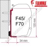 KIT FLEURETTE OPTIONAL PER TENDALINI FIAMMA F45 + F70 ADATTATORE STAFFA