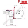 ADAPTER LAIKA ECOVIP OPTIONAL PER TENDALINI FIAMMA F45 + F70 ADATTATORE STAFFA