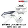 OBLO' MAXXAIR SKYMAXX LX PLUS CON LED PANORAMICO 700x500 MM - TETTO 43/63 MM