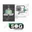 SOGII KIT VARIANTE PAVIMENTO PER C500 PER SISTEMA DI VENTILAZIONE CASSETTE WC THETFORD C500 PER CAMPER E CARAVAN