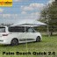 TENDALINO TETTOIA PARASOLE PALM BEACH QUICK 2.6 TENT REIMO PER VAN FURGONATI FURGONI CARAVAN CAMPER CON PASSO CORTO