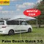 TENDALINO TETTOIA PARASOLE PALM BEACH QUICK 3.0 TENT REIMO PER VAN FURGONATI FURGONI CARAVAN CAMPER CON PASSO LUNGO