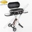 BARBECUE BBQ A GAS TROLLEY GRILL CAMP4 CON CARRELLO 30MBAR PER CAMPER VAN CARAVAN CAMPEGGIO GIARDINO TERRAZZO