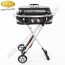 BARBECUE BBQ A GAS TROLLEY GRILL CAMP4 CON CARRELLO 30MBAR PER CAMPER VAN CARAVAN CAMPEGGIO GIARDINO TERRAZZO