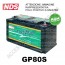 BATTERIA DI SERVIZIO NDS GP80S GREEN POWER 12V 80AH 350X167X179 MM PER CAMPER
