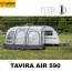 VERANDA PNEUMATICA TAVIRA AIR 590 REIMO PER CARAVAN CAMPER VAN CON ALTEZZA DI MONTAGGIO 235-250 CM