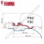 KIT SMART CLAMP DUCATO ≥ 2006 H2 - L2/L3/L4 STAFFA OPTIONAL PER TENDALINI FIAMMA F80 / F65  ADATTATORI