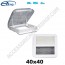 OBLO' EXTRAVENT 40X40 BIANCO SENZA VENTILAZIONE FORZATA PER CAMPER VAN MOTORHOME CARAVAN