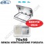 OBLO' EXTRAVENT 70x50 BIANCO SENZA VENTILAZIONE FORZATA PER CAMPER VAN MOTORHOME CARAVAN